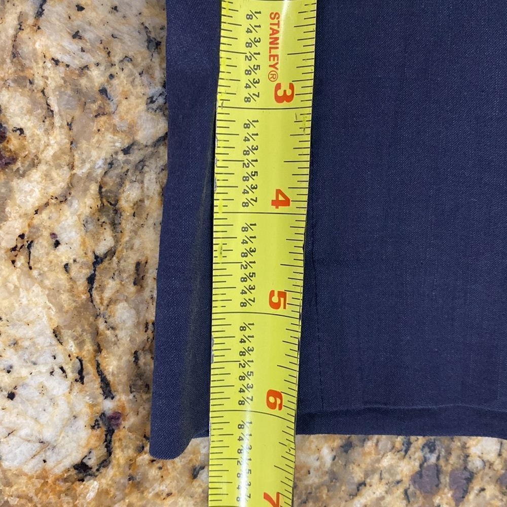 Theory Linen Blend Dark Gray High Rise Shorts size 2 - Picture 11 of 11